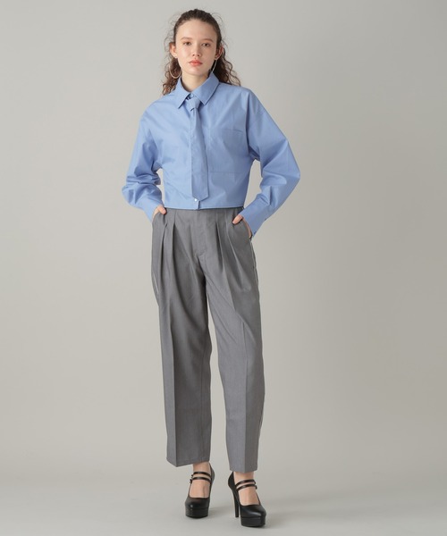 FOREVER 21（フォーエバー トゥエンティーワン）の「【2024SS】サイドラインハイウエストパンツ（その他パンツ・レディース・グレー/ブラック・FREE）」の13枚目の写真