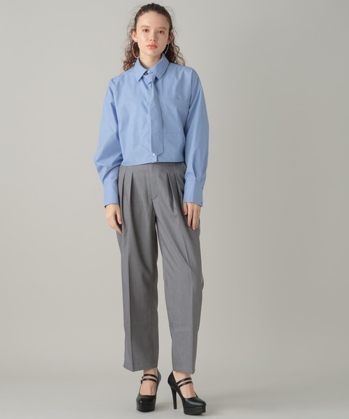 FOREVER 21（フォーエバー トゥエンティーワン）の「【2024SS】サイドラインハイウエストパンツ（その他パンツ・レディース・グレー/ブラック・FREE）」の15枚目の写真