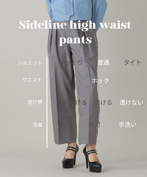 FOREVER 21（フォーエバー トゥエンティーワン）の「【2024SS】サイドラインハイウエストパンツ（その他パンツ・レディース・グレー/ブラック・FREE）」の20枚目の写真