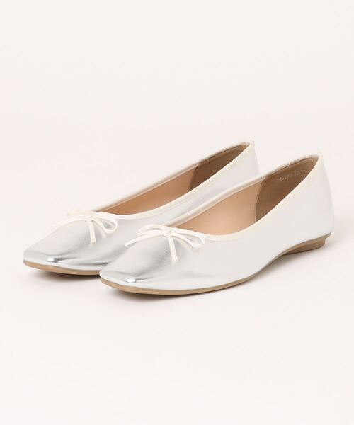 DouDou（ドゥドゥ）の「晴雨兼用ソフトスクエアバレエ（サンダル・レディース・シルバー/ブラック/シルバー系その他・23/23.5/24/24.5/23cm/23.5cm/24cm/24.5cm）」の10枚目の写真