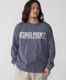 KINGS POINT: ロゴ プリント 長袖 Tシャツ