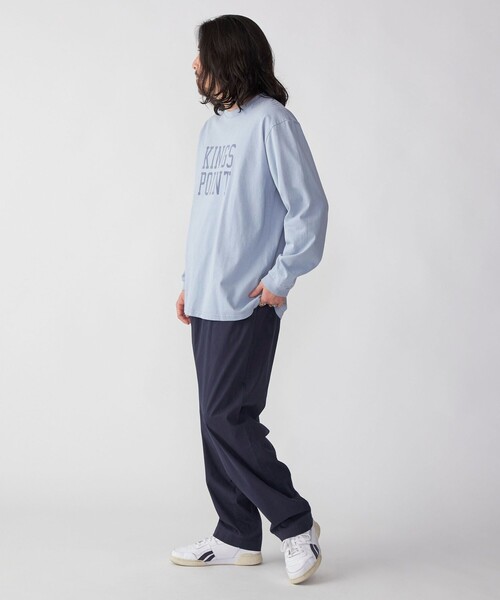 SHIPS(シップス)の「KINGS POINT: ロゴ プリント 長袖 Tシャツ(Tシャツ/カットソー・メンズ・ライトブルー/ダークグレー/ナチュラル・SMALL/MEDIUM/LARGE/X-LARGE)」の9枚目の写真