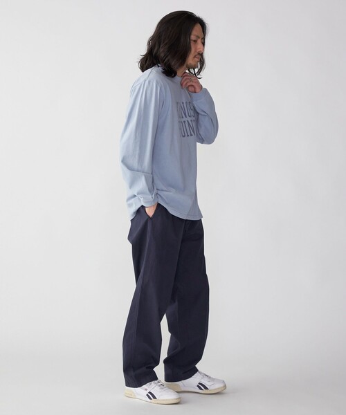 SHIPS(シップス)の「KINGS POINT: ロゴ プリント 長袖 Tシャツ(Tシャツ/カットソー・メンズ・ライトブルー/ダークグレー/ナチュラル・SMALL/MEDIUM/LARGE/X-LARGE)」の11枚目の写真
