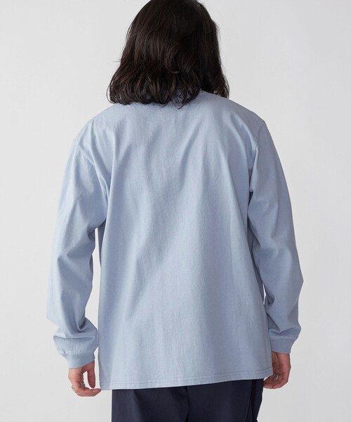 SHIPS(シップス)の「KINGS POINT: ロゴ プリント 長袖 Tシャツ(Tシャツ/カットソー・メンズ・ライトブルー/ダークグレー/ナチュラル・SMALL/MEDIUM/LARGE/X-LARGE)」の15枚目の写真