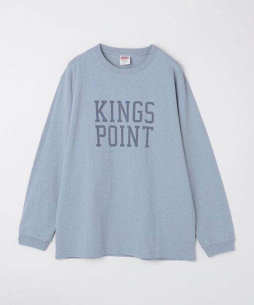 SHIPS(シップス)の「KINGS POINT: ロゴ プリント 長袖 Tシャツ(Tシャツ/カットソー・メンズ・ライトブルー/ダークグレー/ナチュラル・SMALL/MEDIUM/LARGE/X-LARGE)」の19枚目の写真