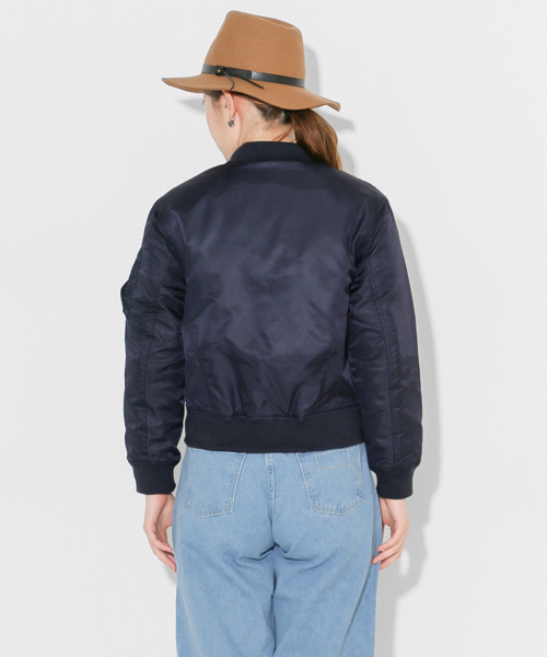 SENSE OF PLACE by URBAN RESEARCH（センスオブプレイスバイアーバンリサーチ）の「TUT コンパクトMA-1（MA-1・レディース・ネイビー/カーキ/グレー/ブラック・FREE）」の7枚目の写真