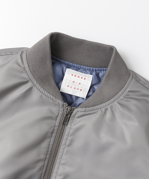 SENSE OF PLACE by URBAN RESEARCH（センスオブプレイスバイアーバンリサーチ）の「TUT コンパクトMA-1（MA-1・レディース・ネイビー/カーキ/グレー/ブラック・FREE）」の8枚目の写真