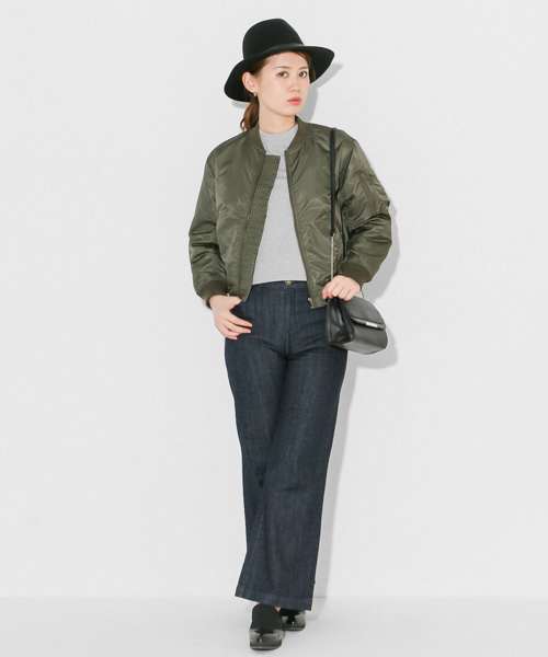 SENSE OF PLACE by URBAN RESEARCH（センスオブプレイスバイアーバンリサーチ）の「TUT コンパクトMA-1（MA-1・レディース・ネイビー/カーキ/グレー/ブラック・FREE）」の13枚目の写真