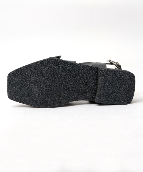 glabella（グラベラ）の「スクエアカットソール 2連ストラップ クロスバンド ストラップサンダル（サンダル・メンズ・ブラック・S/M/L）」の9枚目の写真