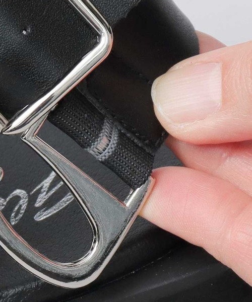 glabella（グラベラ）の「スクエアカットソール 2連ストラップ クロスバンド ストラップサンダル（サンダル・メンズ・ブラック・S/M/L）」の19枚目の写真