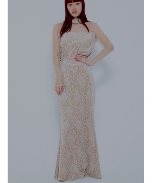 AMAIL(アマイル)の「Paypuri long skirt(スカート・レディース・ベージュ/ブラウン・M/S)」の5枚目の写真
