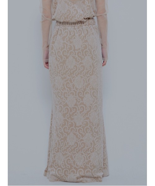 AMAIL(アマイル)の「Paypuri long skirt(スカート・レディース・ベージュ/ブラウン・M/S)」の8枚目の写真
