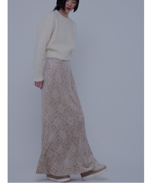 AMAIL(アマイル)の「Paypuri long skirt(スカート・レディース・ベージュ/ブラウン・M/S)」の11枚目の写真