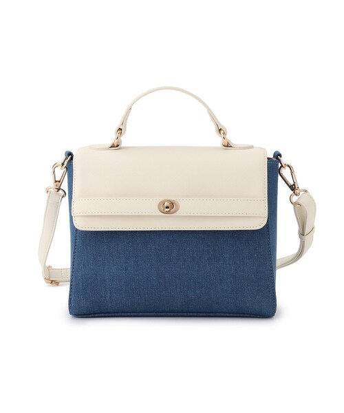 SHOO・LA・RUE（シューラルー）の「◆飾り金具フラップショルダーバッグ（ショルダーバッグ・レディース・ブラック/ピンク系/ブルー系その他5・00）」の5枚目の写真