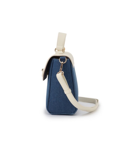 SHOO・LA・RUE（シューラルー）の「◆飾り金具フラップショルダーバッグ（ショルダーバッグ・レディース・ブラック/ピンク系/ブルー系その他5・00）」の6枚目の写真