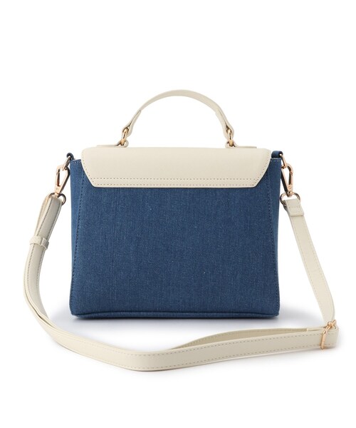 SHOO・LA・RUE（シューラルー）の「◆飾り金具フラップショルダーバッグ（ショルダーバッグ・レディース・ブラック/ピンク系/ブルー系その他5・00）」の7枚目の写真