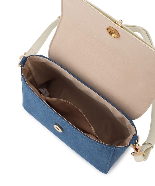 SHOO・LA・RUE（シューラルー）の「◆飾り金具フラップショルダーバッグ（ショルダーバッグ・レディース・ブラック/ピンク系/ブルー系その他5・00）」の9枚目の写真