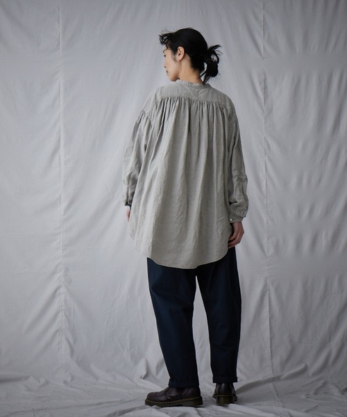 IKKUNA(イクナ)の「fly front shirt(シャツ/ブラウス・レディース・グレー系その他/ライラック/キナリ・1)」の11枚目の写真