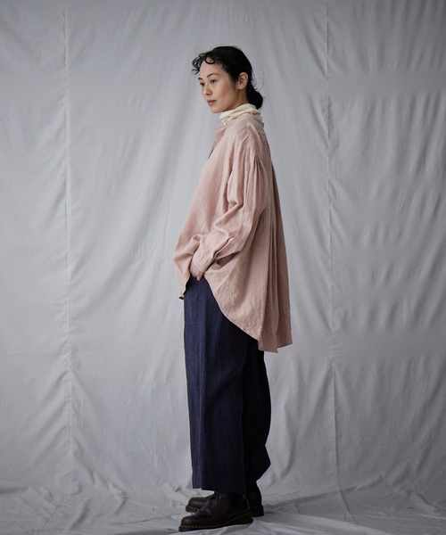 IKKUNA(イクナ)の「fly front shirt(シャツ/ブラウス・レディース・グレー系その他/ライラック/キナリ・1)」の18枚目の写真