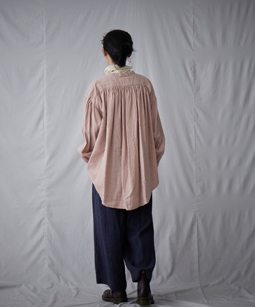 IKKUNA(イクナ)の「fly front shirt(シャツ/ブラウス・レディース・グレー系その他/ライラック/キナリ・1)」の19枚目の写真