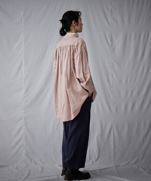 IKKUNA(イクナ)の「fly front shirt(シャツ/ブラウス・レディース・グレー系その他/ライラック/キナリ・1)」の20枚目の写真