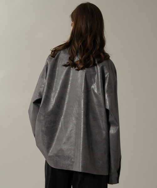 定価30万✨neil barrett 最高級ラムレザーシャツ グレー XS 定価30万✨neil barrett 最高級ラムレザーシャツ グレー XS 定価30万