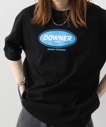 RGY DOWNER オーバルロゴ ビッグシルエットTシャツ