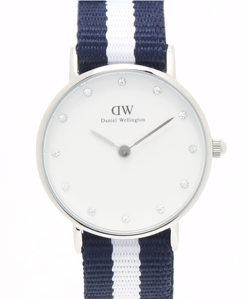 Ray BEAMS（レイビームス）の「DANIEL WELLINGTON / Classy Glasgow シルバー 26mm（アナログ腕時計・レディース・ネイビー/ピンク/レッド・ONE SIZE）」の2枚目の写真