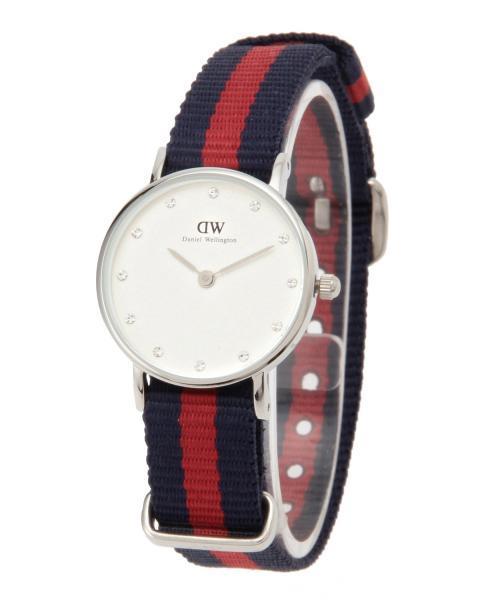 Ray BEAMS（レイビームス）の「DANIEL WELLINGTON / Classy Glasgow シルバー 26mm（アナログ腕時計・レディース・ネイビー/ピンク/レッド・ONE SIZE）」の6枚目の写真