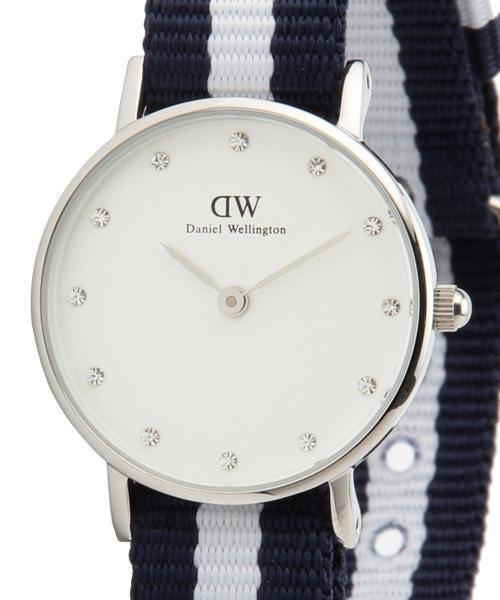 Ray BEAMS（レイビームス）の「DANIEL WELLINGTON / Classy Glasgow シルバー 26mm（アナログ腕時計・レディース・ネイビー/ピンク/レッド・ONE SIZE）」の9枚目の写真