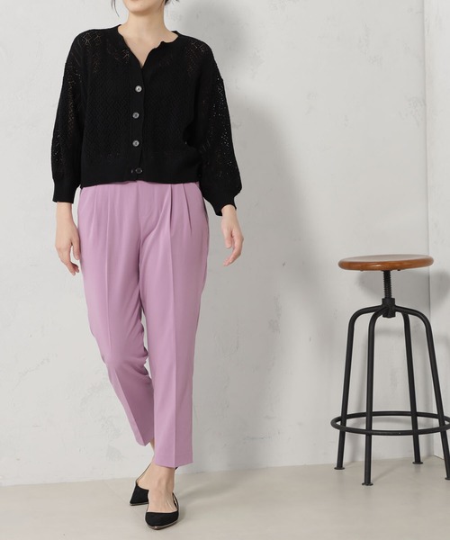 FOUND GOOD(ファウンドグッド)の「シーンレステーパードパンツ(その他パンツ・レディース・ネイビー/アイボリー/ベージュ/ピンク系5/グレー系5/ブラック・S/M/L/XL)」の6枚目の写真