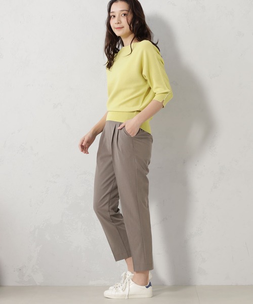 FOUND GOOD(ファウンドグッド)の「シーンレステーパードパンツ(その他パンツ・レディース・ネイビー/アイボリー/ベージュ/ピンク系5/グレー系5/ブラック・S/M/L/XL)」の1枚目の写真