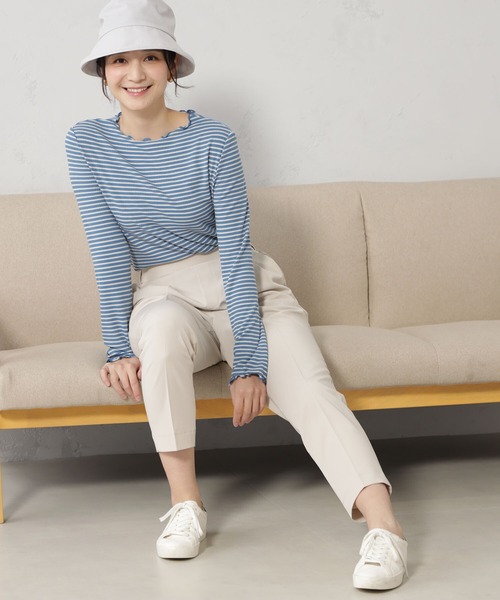 FOUND GOOD(ファウンドグッド)の「シーンレステーパードパンツ(その他パンツ・レディース・ネイビー/アイボリー/ベージュ/ピンク系5/グレー系5/ブラック・S/M/L/XL)」の10枚目の写真