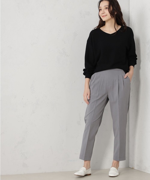 FOUND GOOD(ファウンドグッド)の「シーンレステーパードパンツ(その他パンツ・レディース・ネイビー/アイボリー/ベージュ/ピンク系5/グレー系5/ブラック・S/M/L/XL)」の18枚目の写真