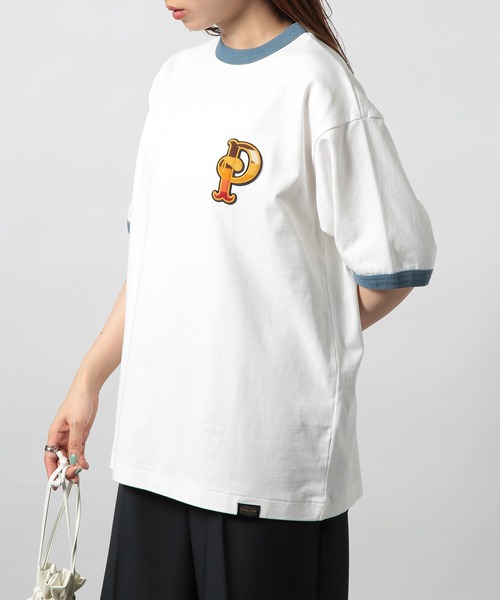 PENDLETON(ペンドルトン)の「【PENDLETON】"P" Patch S/S Ringer Tee (Unisex)(Tシャツ/カットソー・メンズ・ホワイト系その他2/ホワイト・M/L/S)」の8枚目の写真