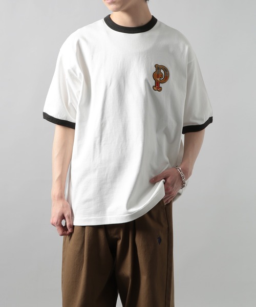 PENDLETON(ペンドルトン)の「【PENDLETON】"P" Patch S/S Ringer Tee (Unisex)(Tシャツ/カットソー・メンズ・ホワイト系その他2/ホワイト・M/L/S)」の3枚目の写真