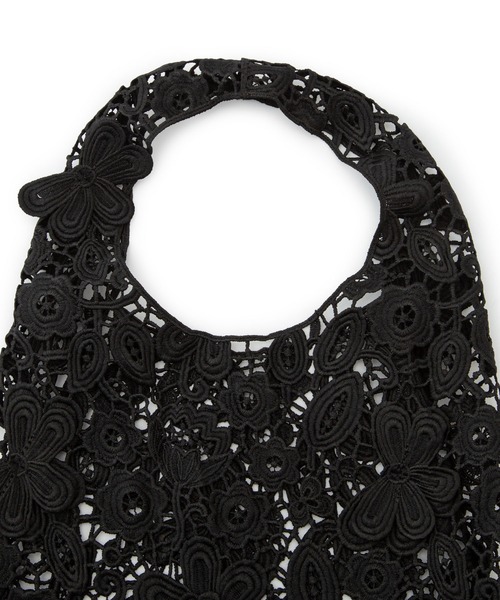 ROPE' PICNIC(ロペピクニック)の「レースジャカードトートバッグ(トートバッグ・レディース・キナリ/ブラック・FREE)」の10枚目の写真