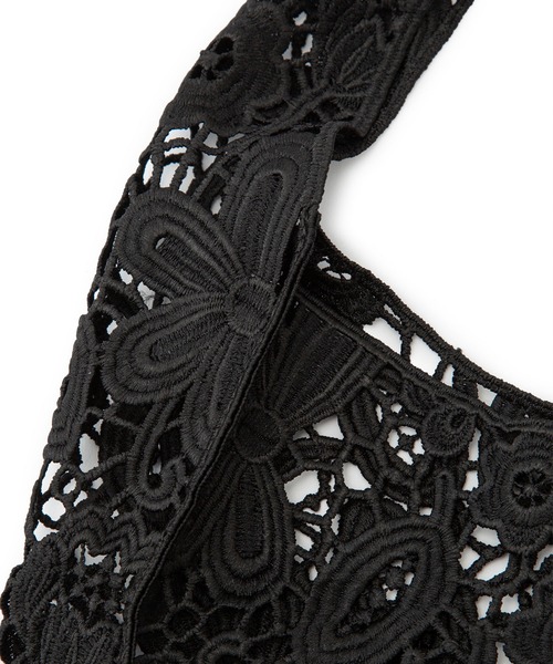 ROPE' PICNIC(ロペピクニック)の「レースジャカードトートバッグ(トートバッグ・レディース・キナリ/ブラック・FREE)」の9枚目の写真