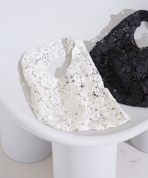 ROPE' PICNIC(ロペピクニック)の「レースジャカードトートバッグ(トートバッグ・レディース・キナリ/ブラック・FREE)」の13枚目の写真