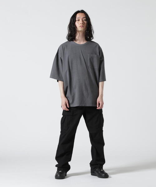 DANKE SCHON(ダンケシェーン)の「【WEB&DEPOT限定】DankeSchon/ダンケシェーン/活性染ポケット S/S Tee(Tシャツ/カットソー・メンズ・ベージュ/ブラック・L/M)」の14枚目の写真
