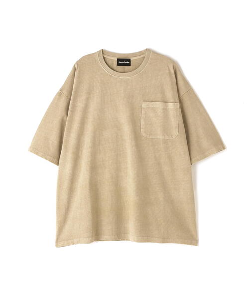 DANKE SCHON(ダンケシェーン)の「【WEB&DEPOT限定】DankeSchon/ダンケシェーン/活性染ポケット S/S Tee(Tシャツ/カットソー・メンズ・ベージュ/ブラック・L/M)」の17枚目の写真