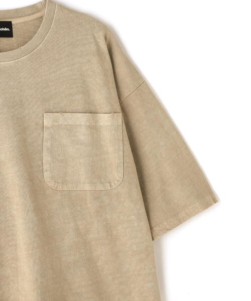 DANKE SCHON(ダンケシェーン)の「【WEB&DEPOT限定】DankeSchon/ダンケシェーン/活性染ポケット S/S Tee(Tシャツ/カットソー・メンズ・ベージュ/ブラック・L/M)」の22枚目の写真