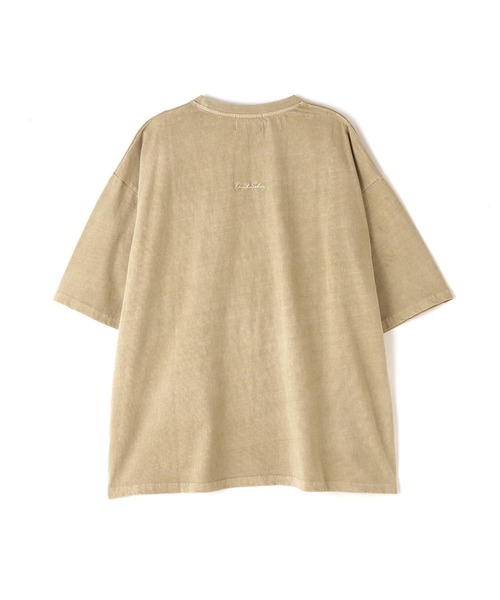 DANKE SCHON(ダンケシェーン)の「【WEB&DEPOT限定】DankeSchon/ダンケシェーン/活性染ポケット S/S Tee(Tシャツ/カットソー・メンズ・ベージュ/ブラック・L/M)」の5枚目の写真