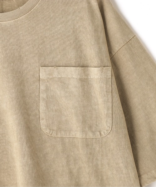 DANKE SCHON(ダンケシェーン)の「【WEB&DEPOT限定】DankeSchon/ダンケシェーン/活性染ポケット S/S Tee(Tシャツ/カットソー・メンズ・ベージュ/ブラック・L/M)」の8枚目の写真