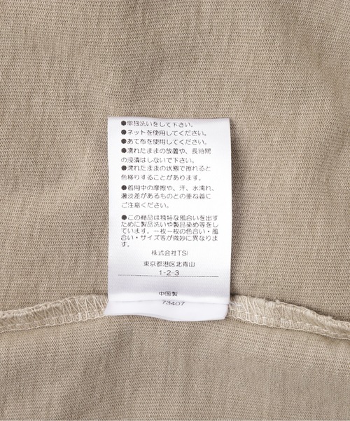 DANKE SCHON(ダンケシェーン)の「【WEB&DEPOT限定】DankeSchon/ダンケシェーン/活性染ポケット S/S Tee(Tシャツ/カットソー・メンズ・ベージュ/ブラック・L/M)」の12枚目の写真