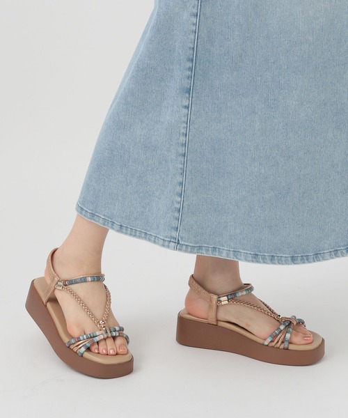 BAYFLOW（ベイフロー）の「アツゾコベリーサンダル（サンダル・レディース・ブラウン/ベージュ・LARGE/MEDIUM）」の2枚目の写真