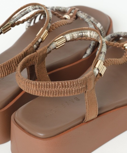 BAYFLOW（ベイフロー）の「アツゾコベリーサンダル（サンダル・レディース・ブラウン/ベージュ・LARGE/MEDIUM）」の12枚目の写真