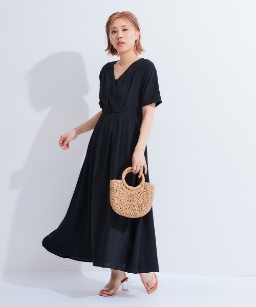 小さいサイズ カシュクールワンピース 低身長さん・小柄女性
