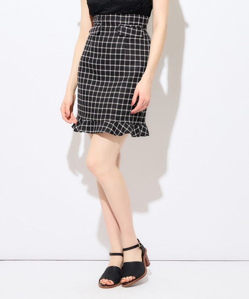 ME COUTURE(ミークチュール)の「チェックミニフリルスカート(スカート・レディース・ピンク/ベージュ/ブラック・0/1)」の21枚目の写真