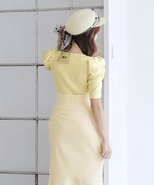 Julia Boutique（ジュリアブティック）の「ドットチュールリボン付きサマーキャスケット/24108（キャスケット・レディース・ブラック/オフホワイト・ONE）」の22枚目の写真